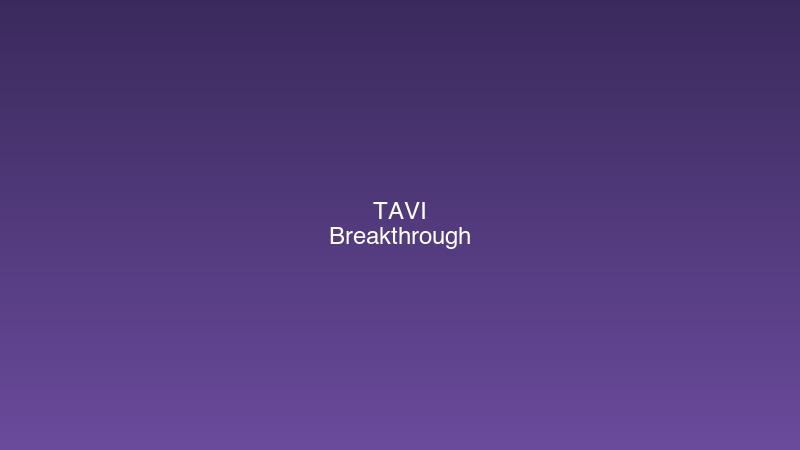 Breakthrough in Minimally Invasive Valve Replacement
