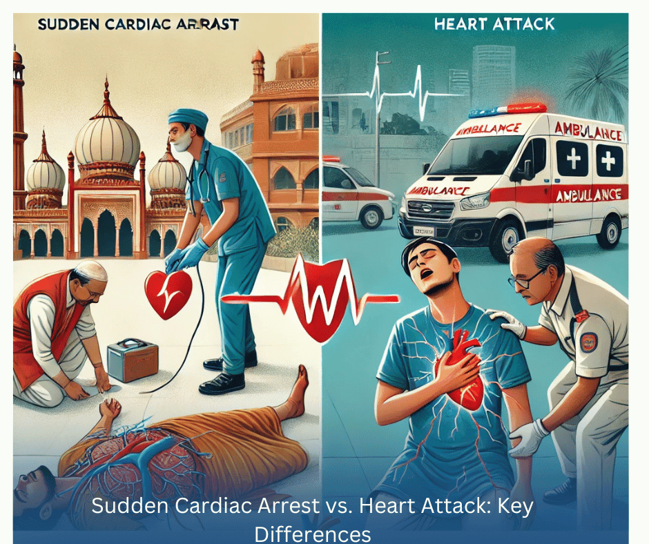 Sudden Cardiac Arrest vs. Heart Attack: Understand the key differences and why immediate response is critical.
