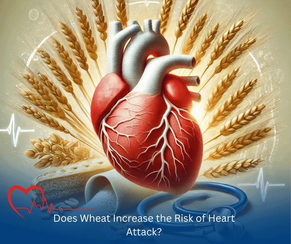 Impact of wheat consumption on heart health and its potential link to heart attack risk.