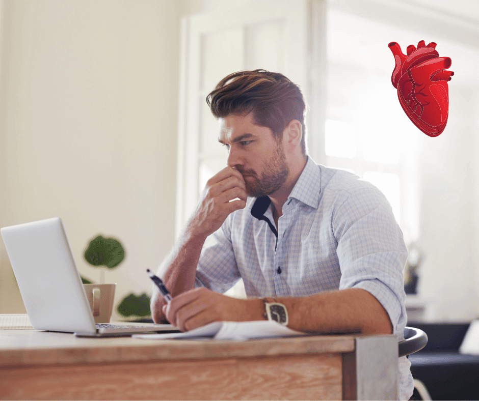 Impact of prolonged sitting and excessive computer use on heart health, urging for more physical activity.